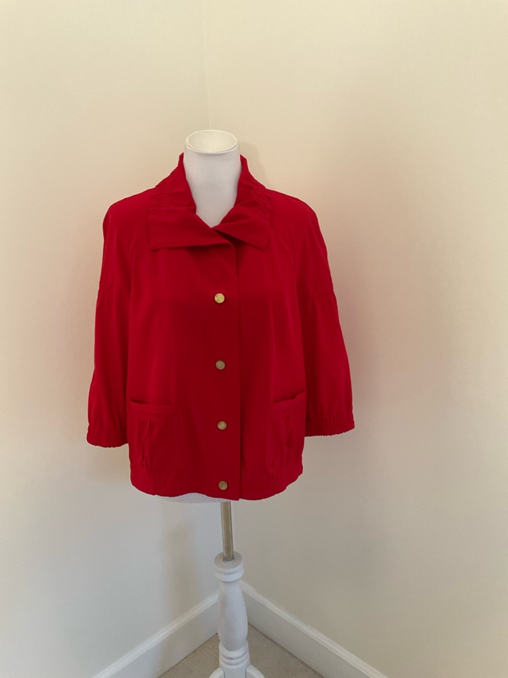 Chico’s Zenergy Red Lightweight Jacket